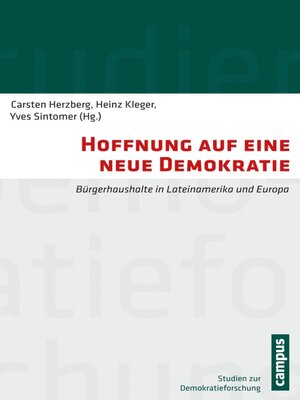 cover image of Hoffnung auf eine neue Demokratie